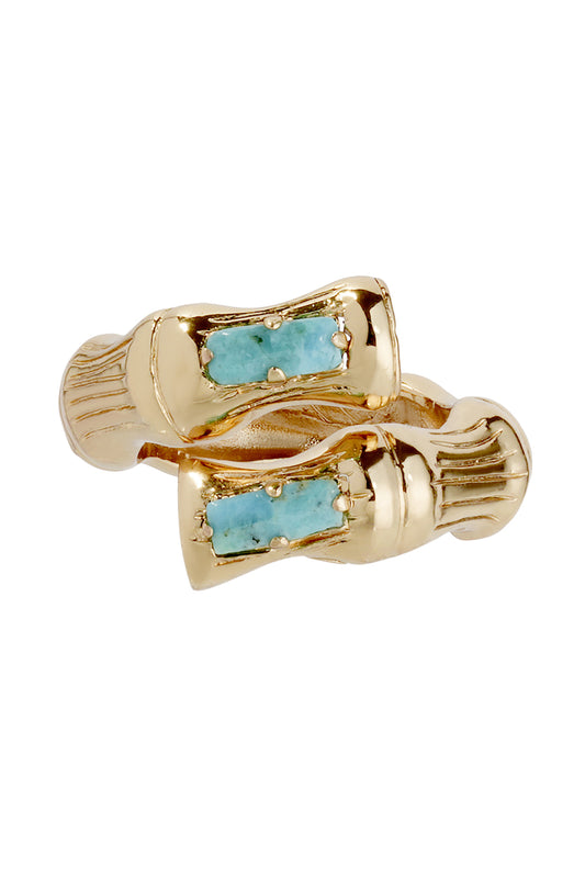 Blue Bamboo Liane Ring