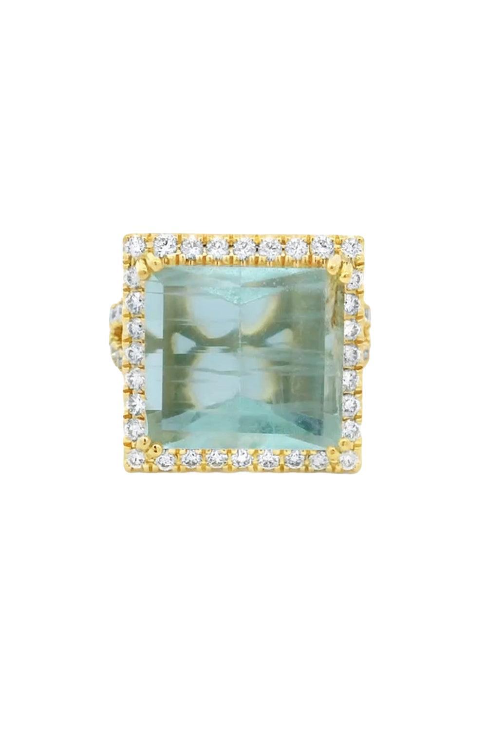 Green Beryl Diamond Ring-YELLOW GOLD-5.75-JEWELRYFINE JEWELRING-LISA NIK