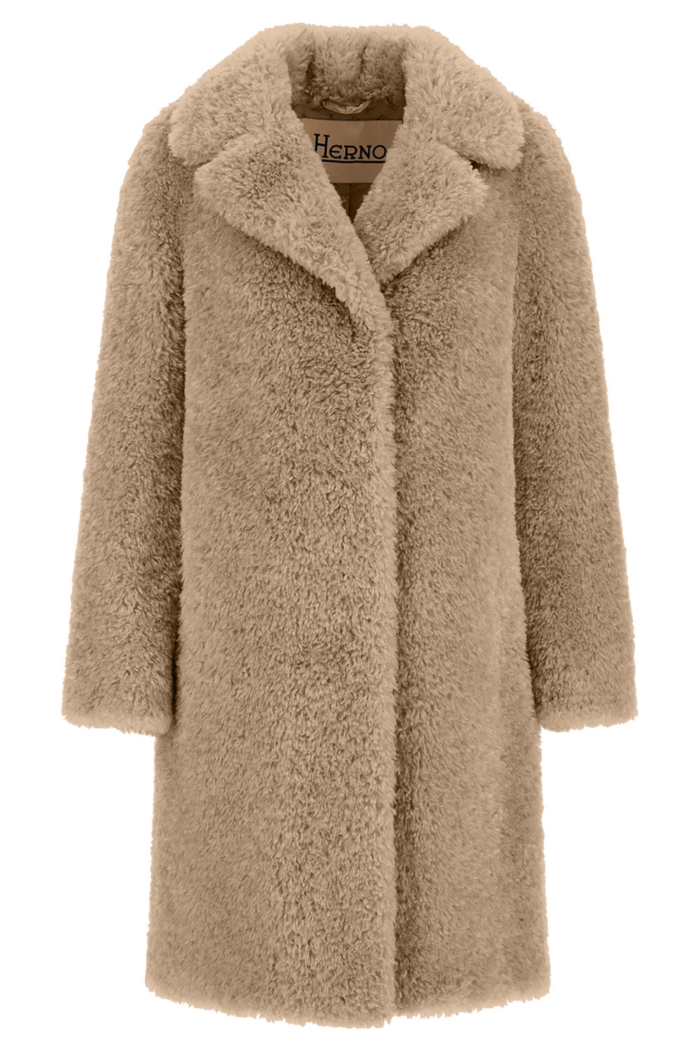 Faux Fur Long Coat-CHANTILLY-38-CLOTHINGCOATLONG-HERNO