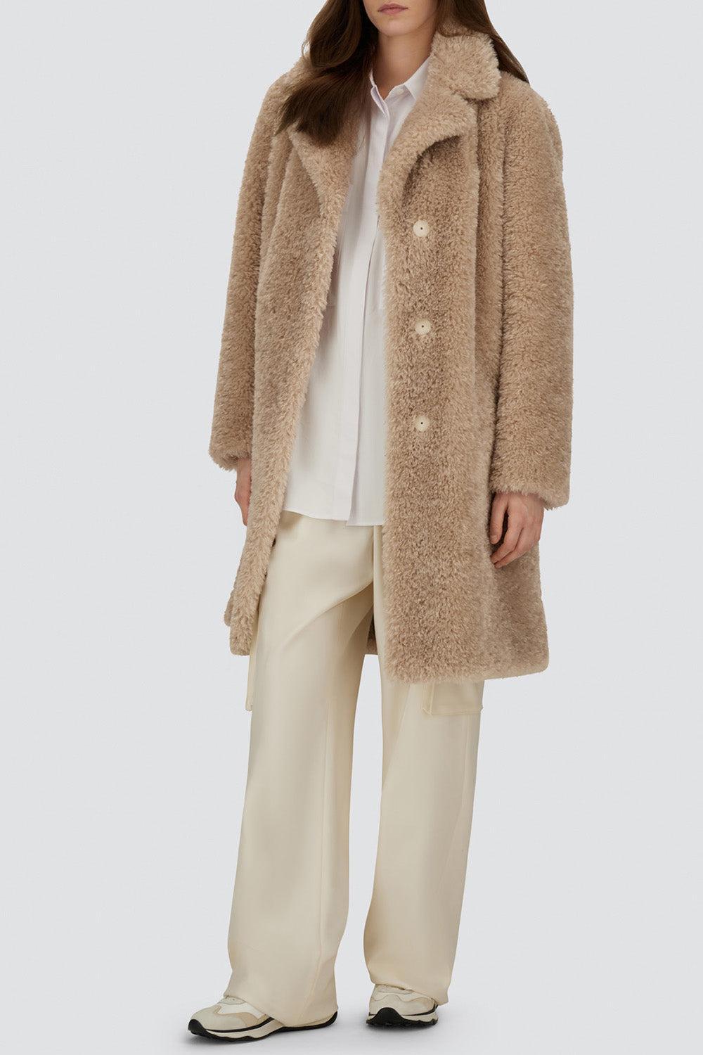 Faux Fur Long Coat-CHANTILLY-38-CLOTHINGCOATLONG-HERNO