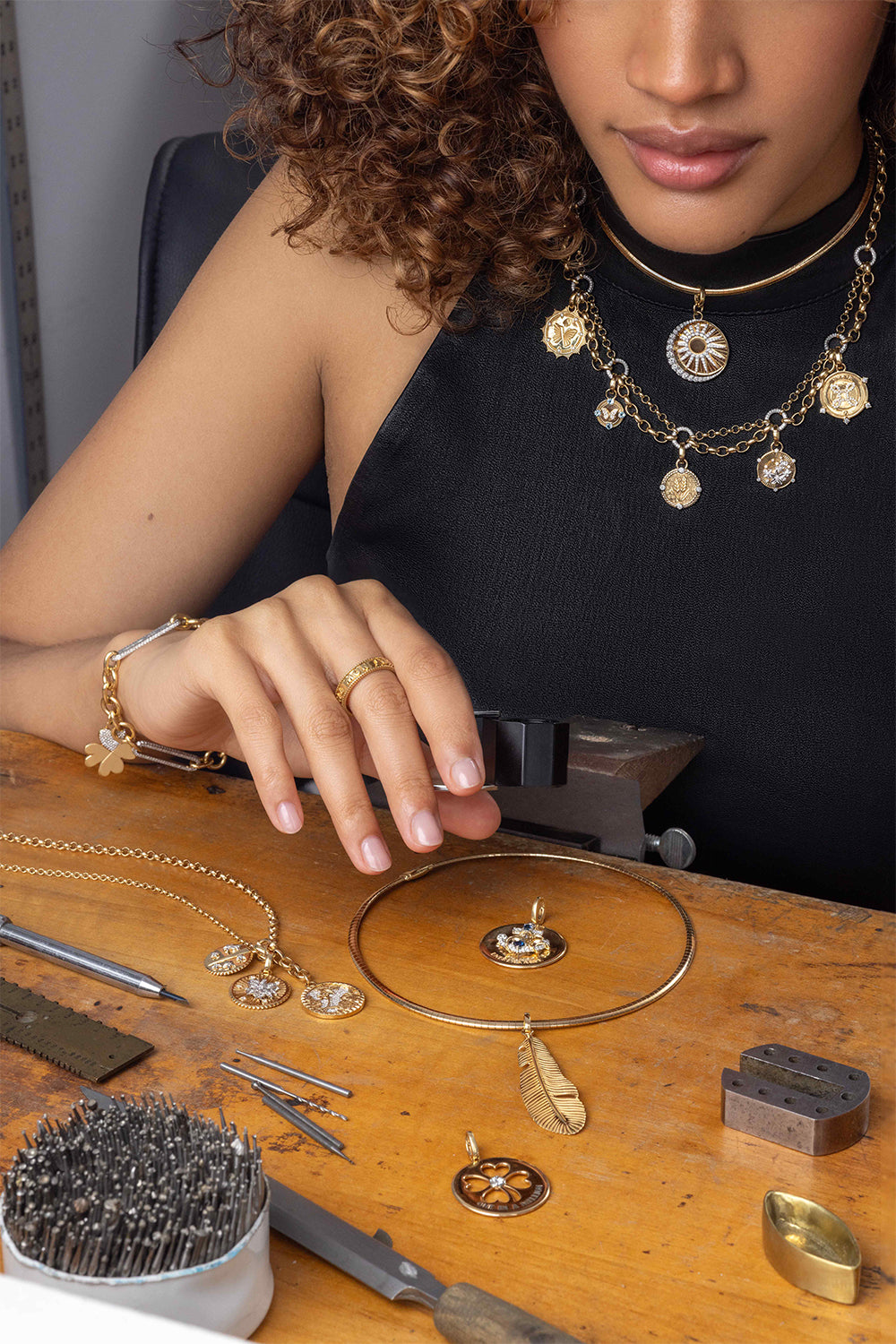 If Not Now When Coin Edge Band-YELLOW GOLD-6-JEWELRYFINE JEWELRING-FOUNDRAE