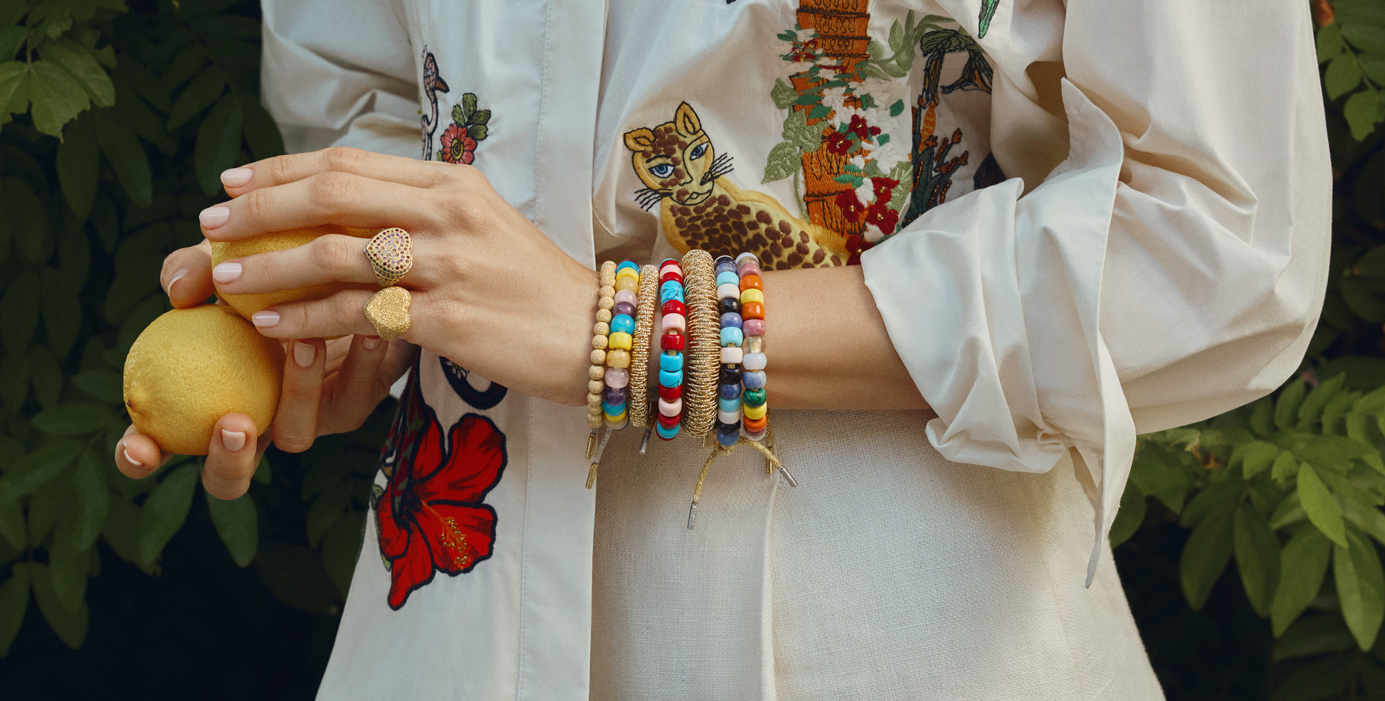 CAROLINA BUCCI-Florentine Finish Beaded Bracelet-