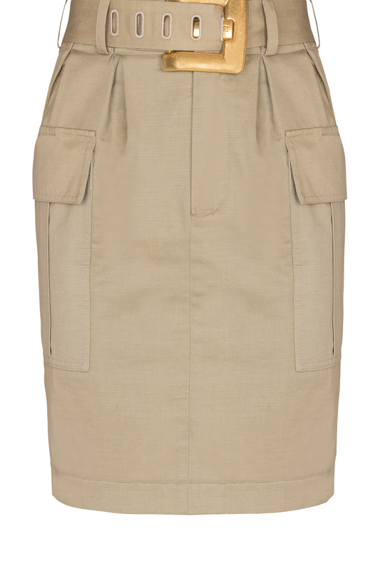 Two Pocket Belt Skirt