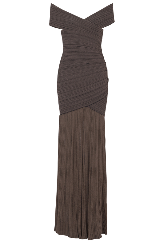 Off The Shoulder Light  Knit Dress