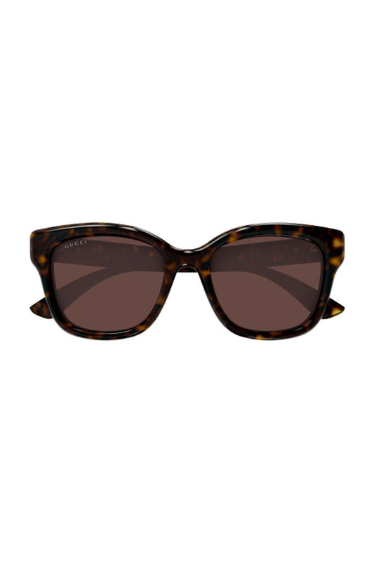 Round Square Logo Sunglasses-BROWN-ACCESSORIESUNGLASSES-GUCCI