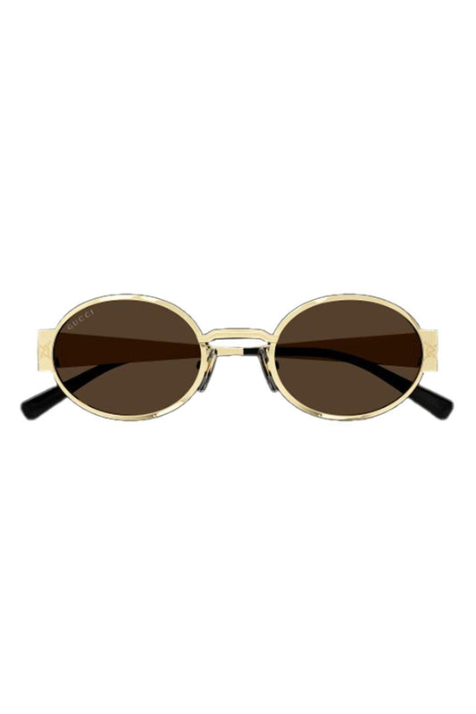 Small Oval Sunglasses-GLDGLDBN-ACCESSORIESUNGLASSES-GUCCI