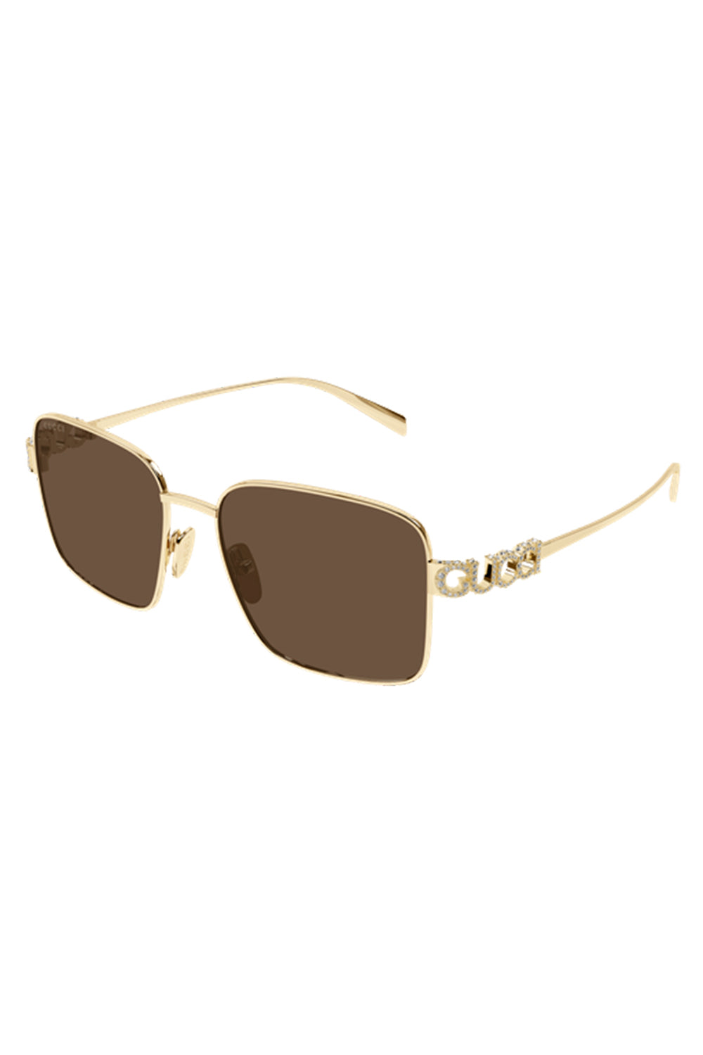 Crystal Logo Square Sunglasses