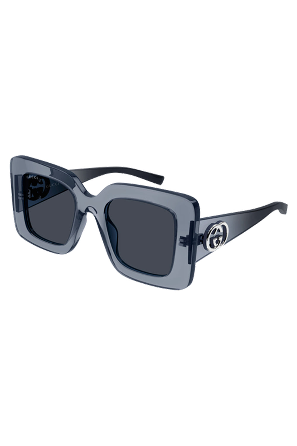 Oversized Square Sunglasses - Grey Blue