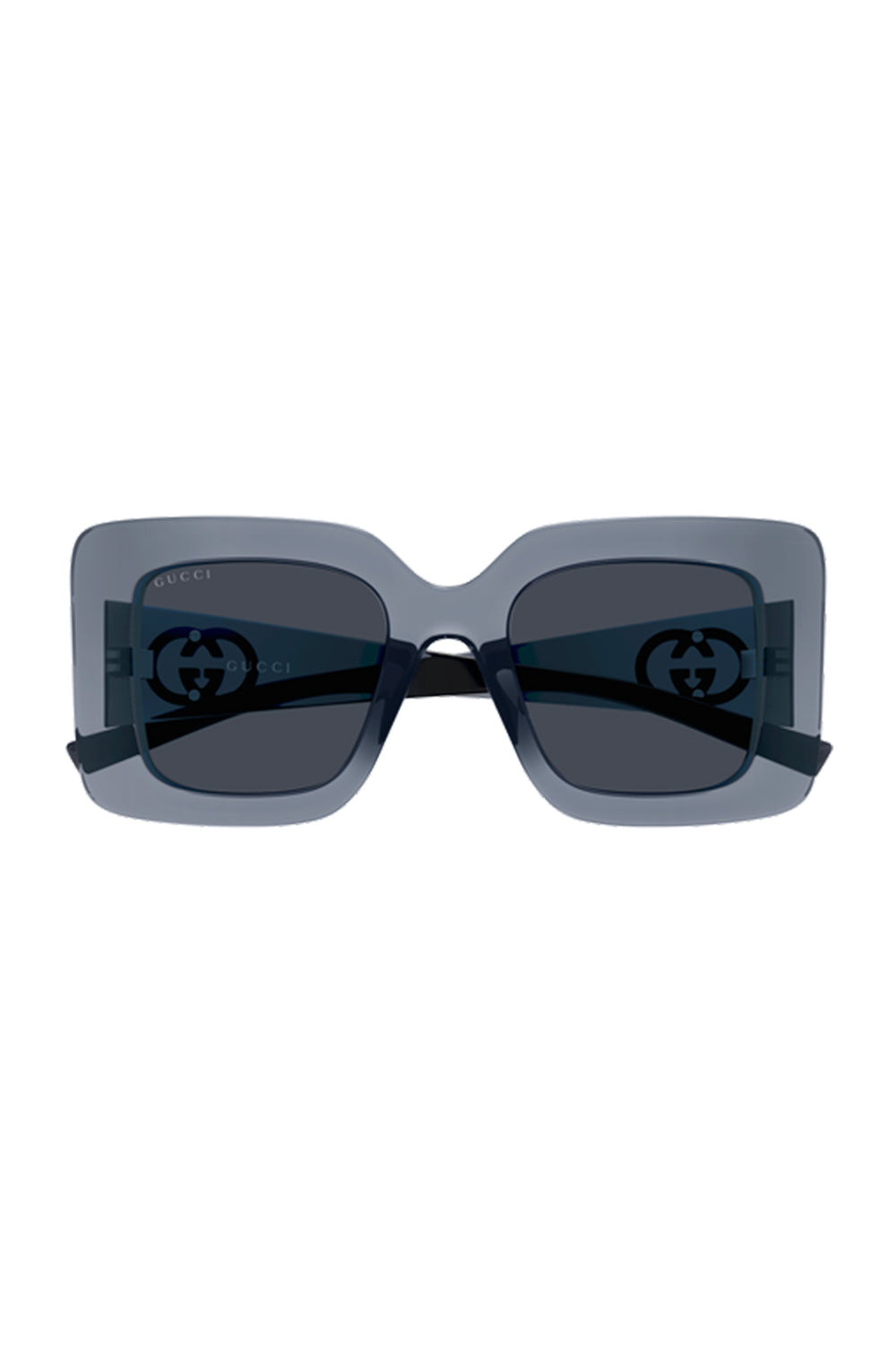 Oversized Square Sunglasses - Grey Blue