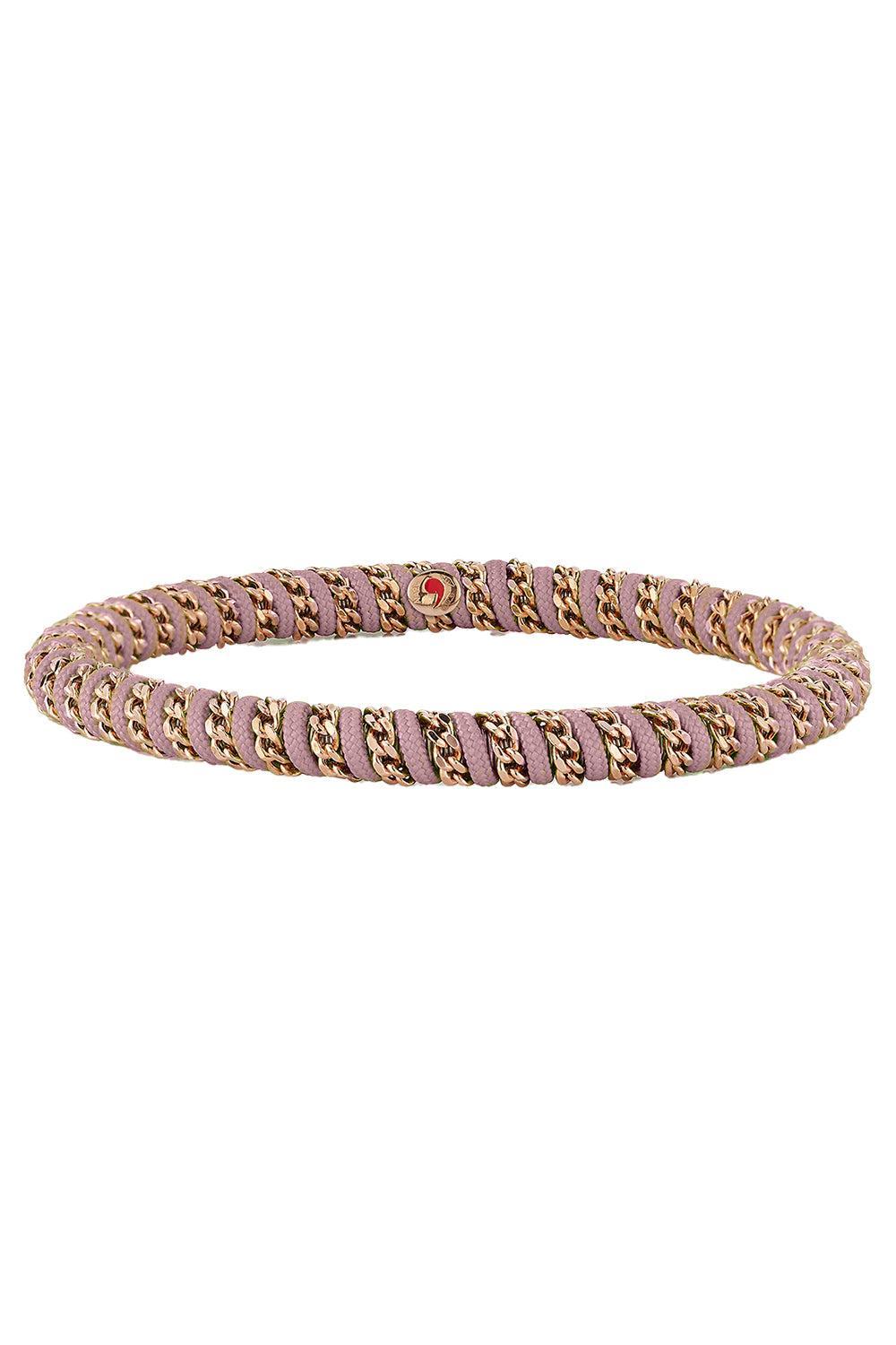 Baby Pink Gio Stretch Bracelet - Rose Gold-YELLOW GOLD-JEWELRYFINE JEWELBRACELET O-ROBERTO DEMEGLIO