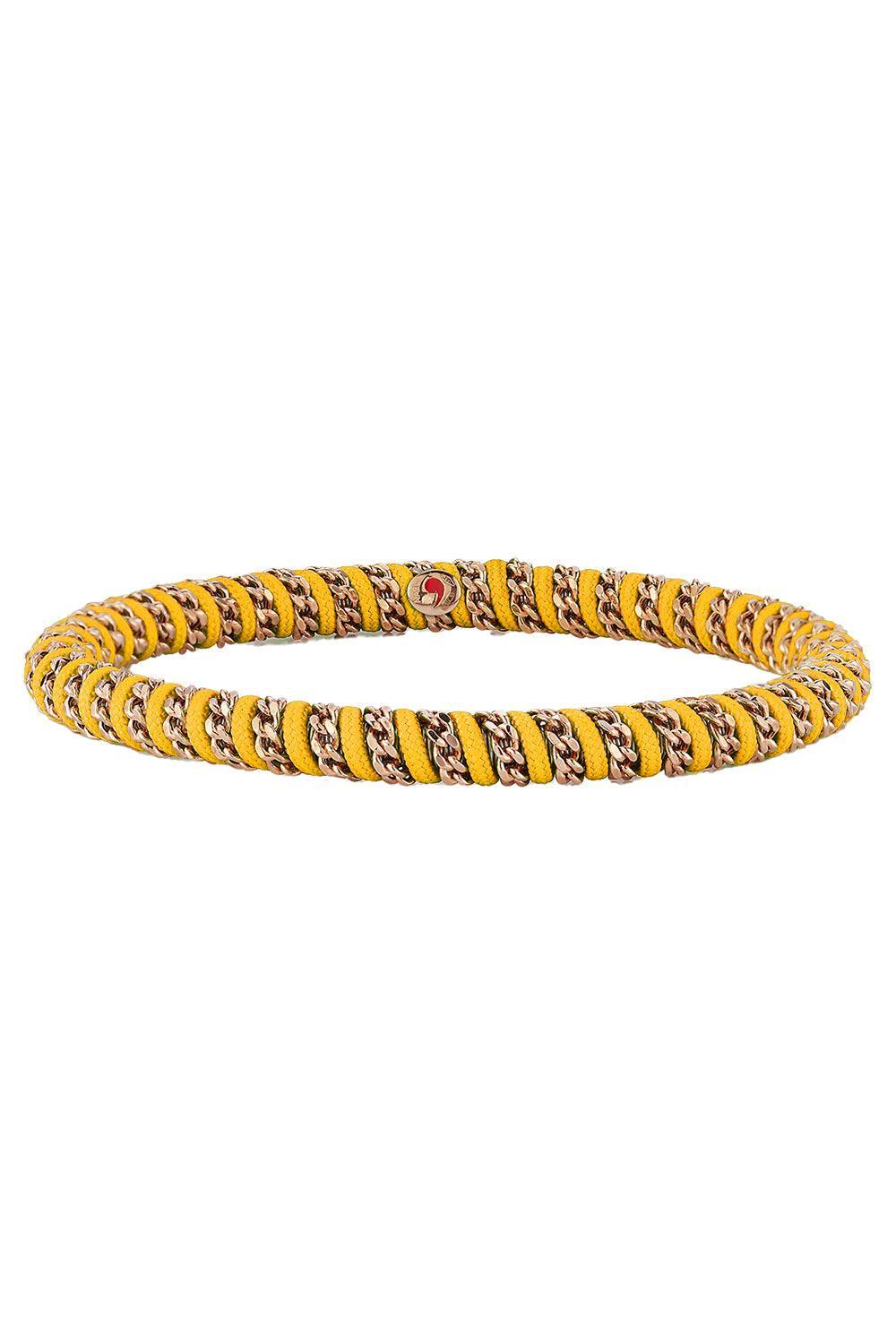 Yellow Gio Stretch Stretch Bracelet - Yellow Gold-YELLOW GOLD-JEWELRYFINE JEWELBRACELET O-ROBERTO DEMEGLIO