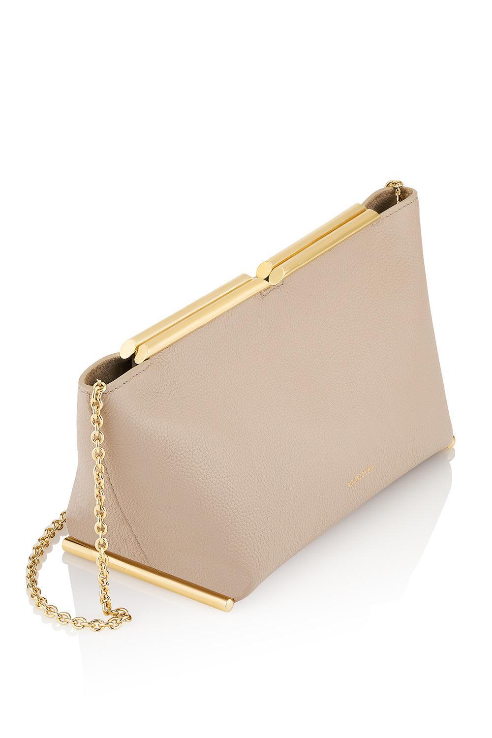 Galerie Clutch - Meringue Light Gold-GOLD-HANDBAGCLUTCHES-AQUAZZURA
