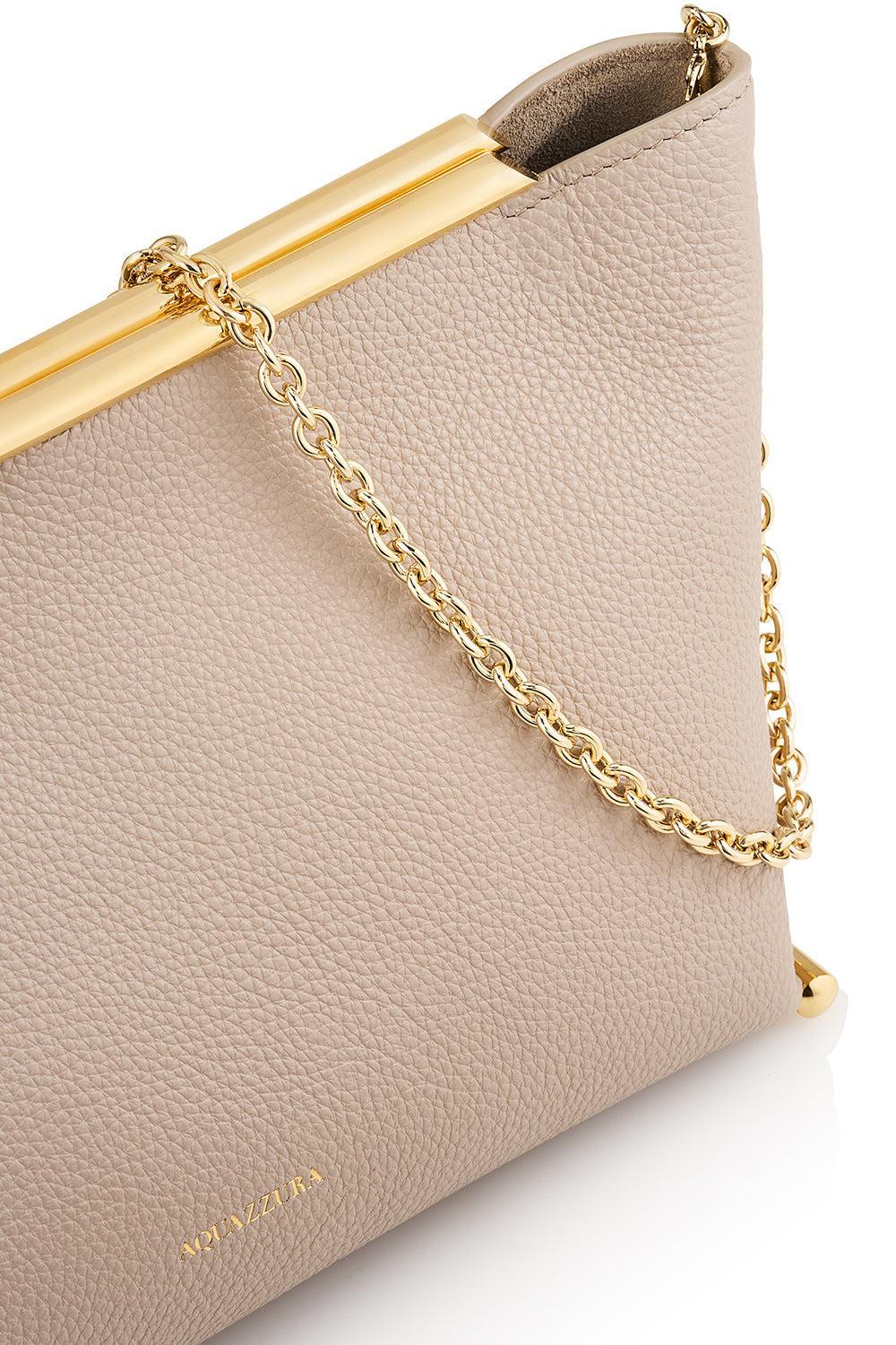 Galerie Clutch - Meringue Light Gold-GOLD-HANDBAGCLUTCHES-AQUAZZURA