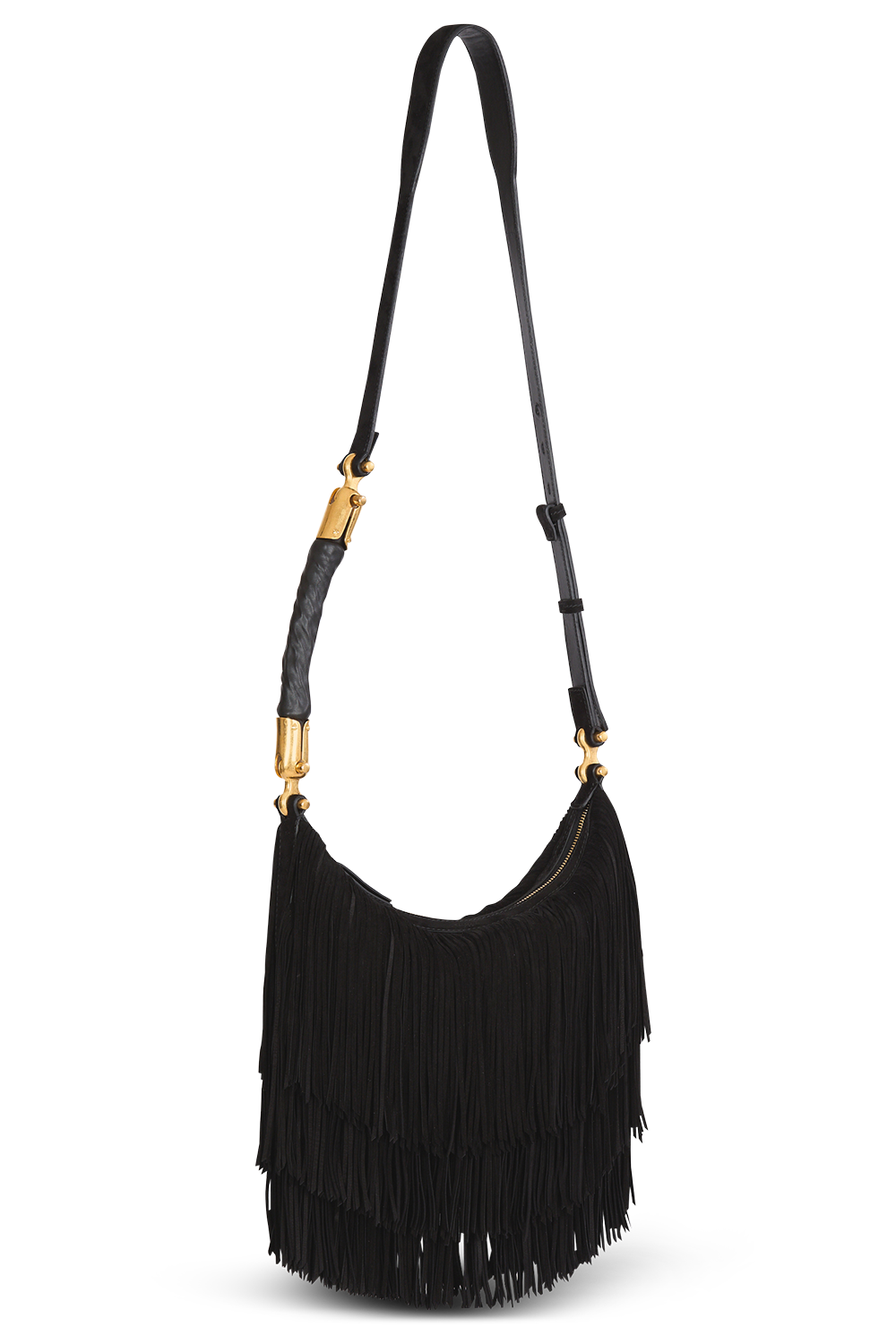 Ebène Fring e Hobo Bag-BLACK-HANDBAGSHOULDER-BALMAIN
