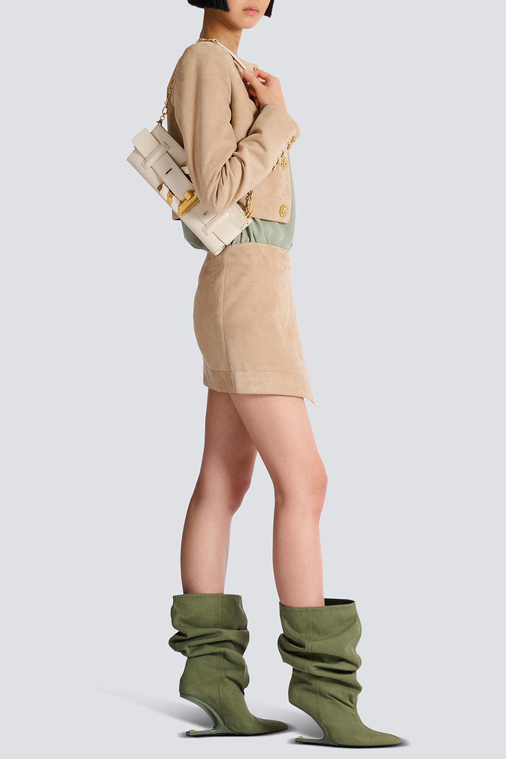 Anthem Clutch Bag - Crème