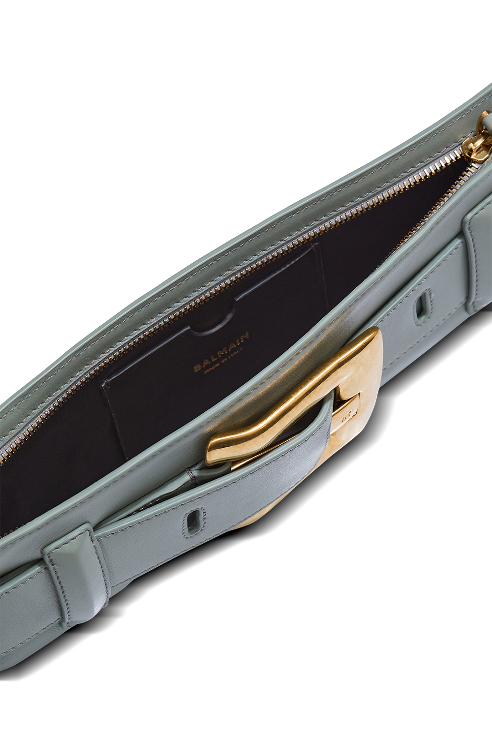 Anthem Clutch Bag - Faded Green-GREEN-HANDBAGCLUTCHES-BALMAIN