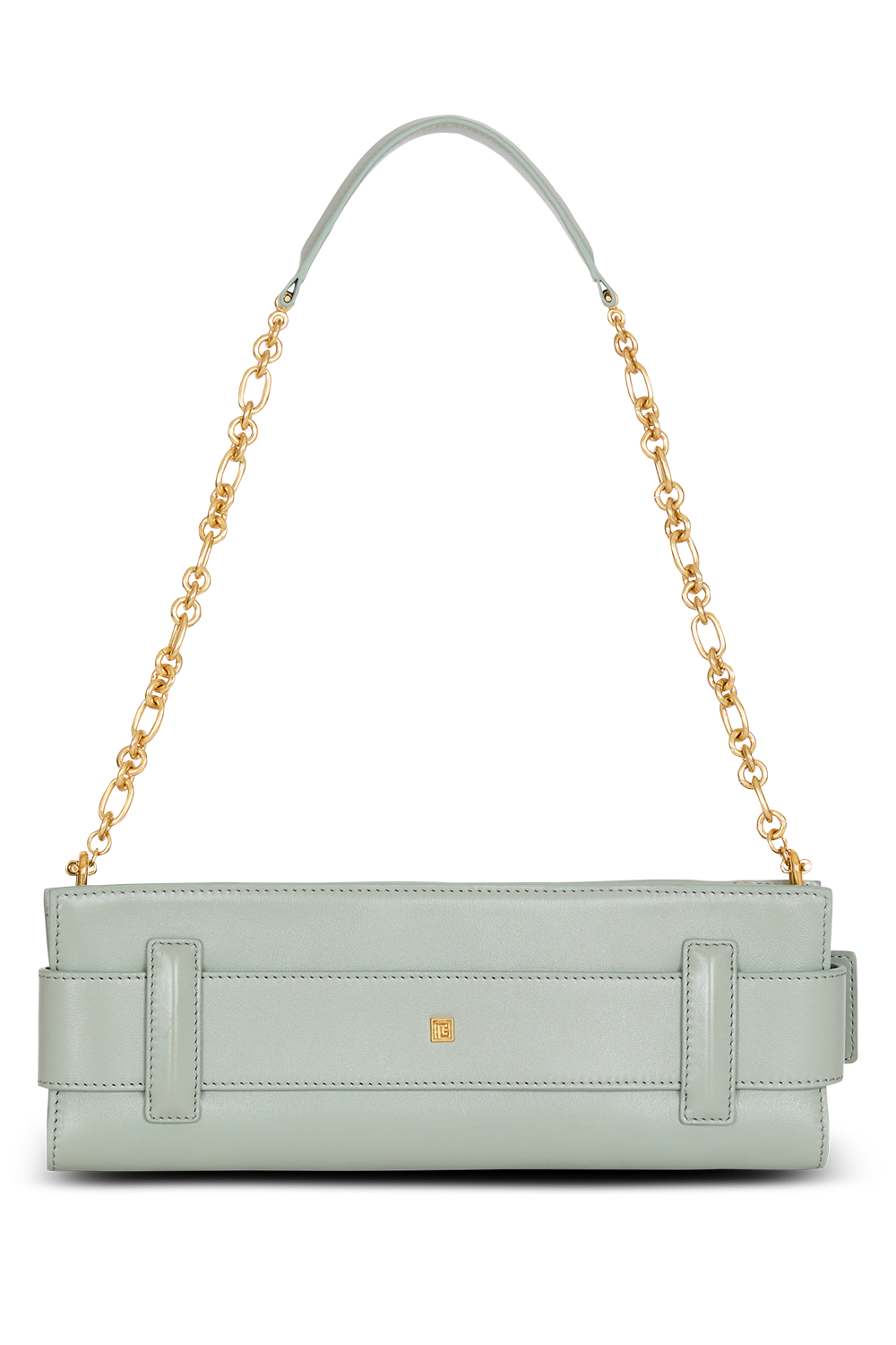 Anthem Clutch Bag - Faded Green-GREEN-HANDBAGCLUTCHES-BALMAIN