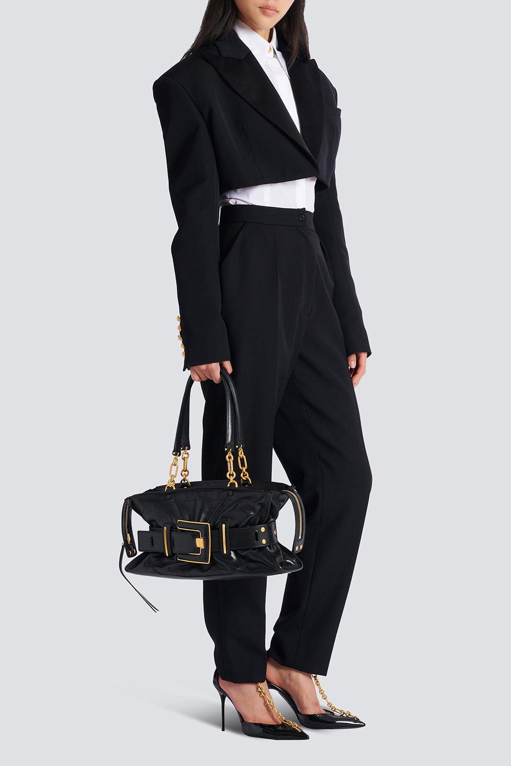 Anthem Bag-NOIR-HANDBAGSHOULDER-BALMAIN