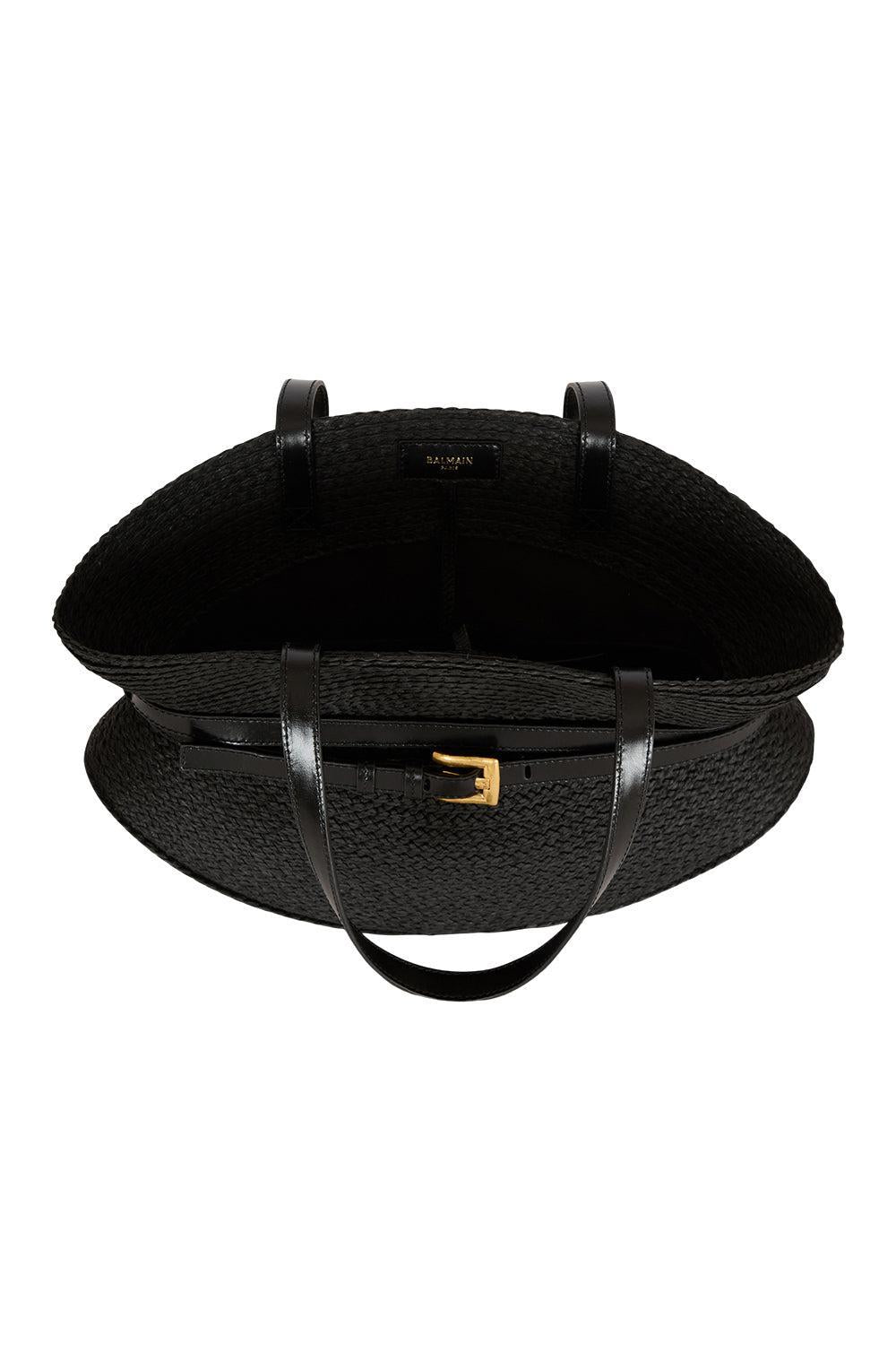 Shuffle Medium Bag-NOIR-HANDBAGSHOULDER-BALMAIN