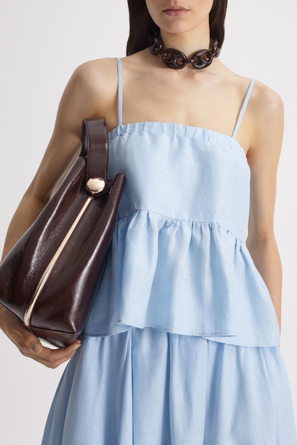 Peplum Top-BLUE-2-CLOTHINGTOPBLOUSE-SCANLAN THEODORE