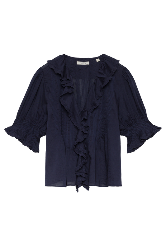 Henri Top - Adriatic-BLUE-XS-CLOTHINGTOPBLOUSE-DOEN