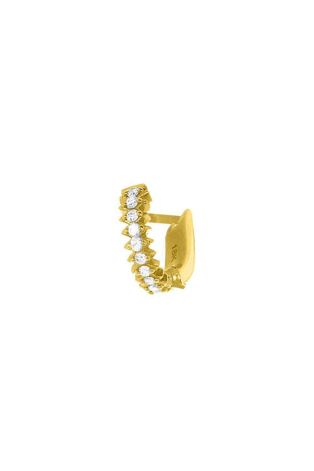 Diamond Huggie Earring-YELLOW GOLD-JEWELRYFINE JEWELPIERCING-STEPHANIE ANDERS XO