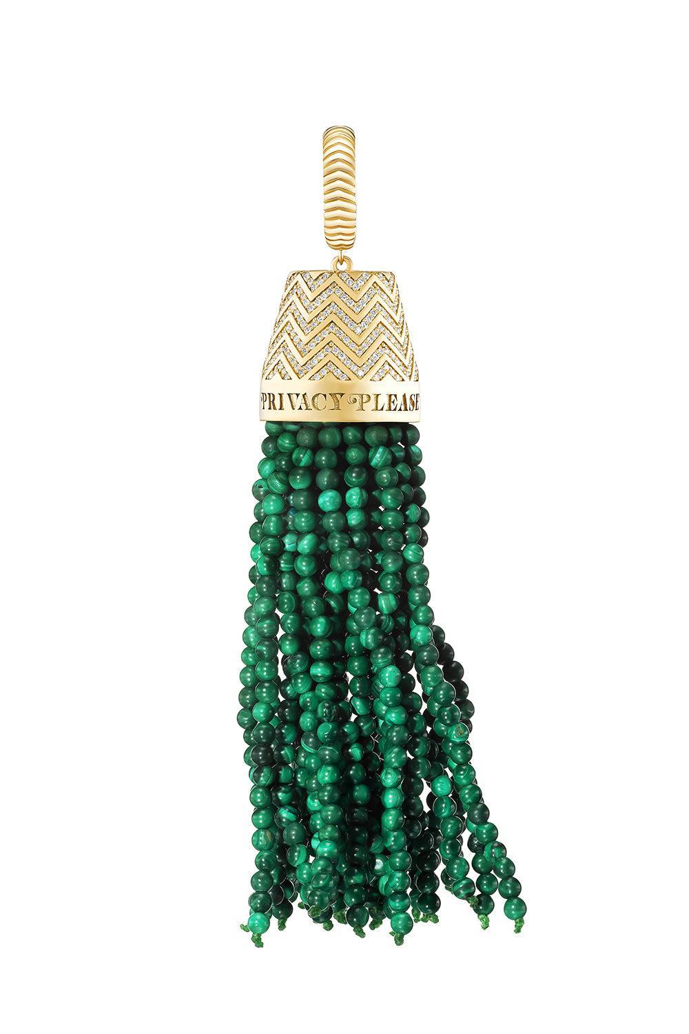 Privacy Please Keychain Tassel-YELLOW GOLD-JEWELRYFINE JEWELPENDANT-HARWELL GODFREY