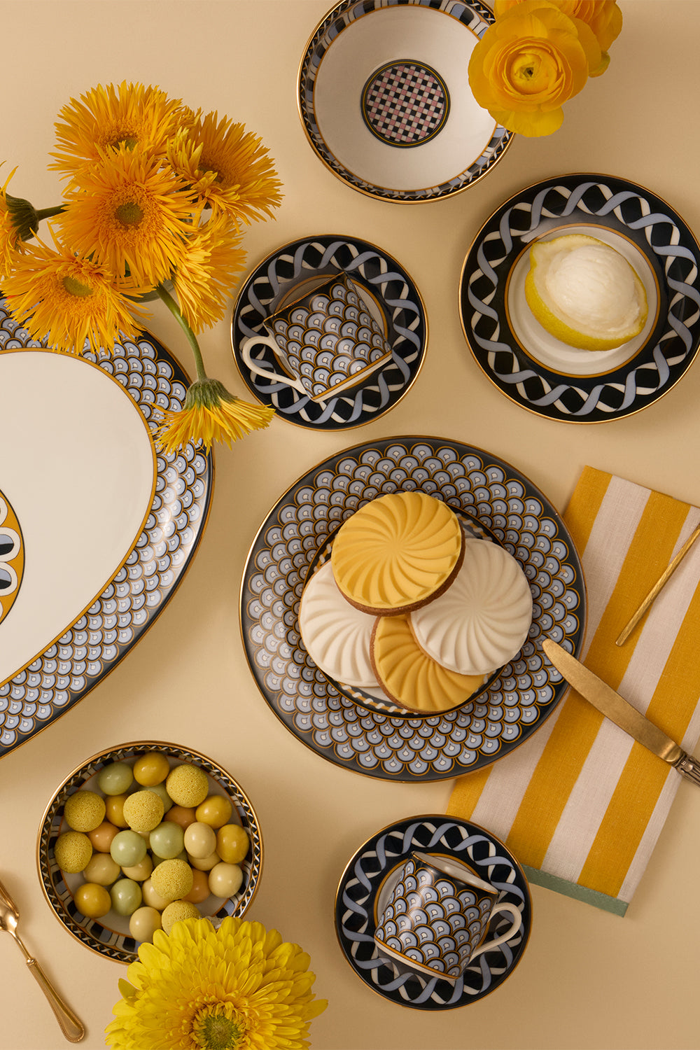 Large Napkins Set - Riviera Giallo