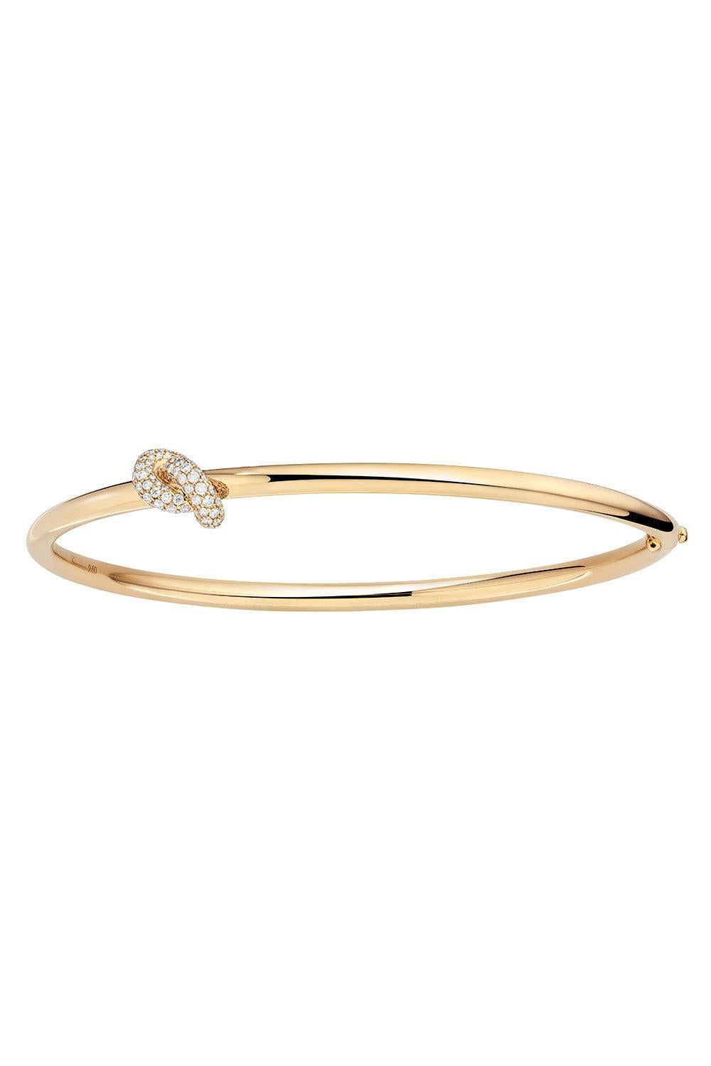 Diamond Large Legacy Knot Bandle Bracelet-YELLOW GOLD-L-JEWELRYFINE JEWELBRACELET O-ENGELBERT 1920
