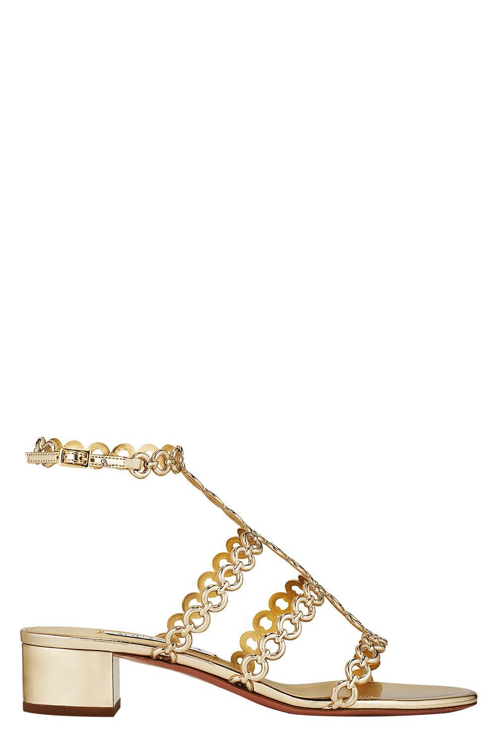 Infinity Chain Sandal 50-SFT GOLD-36.5-SHOESANDAL-AQUAZZURA