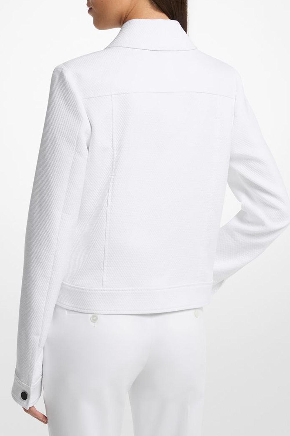 Button Front Jacket-OPTIC WHITE-XS-CLOTHINGJACKETDENIM-MICHAEL KORS COLLECTION