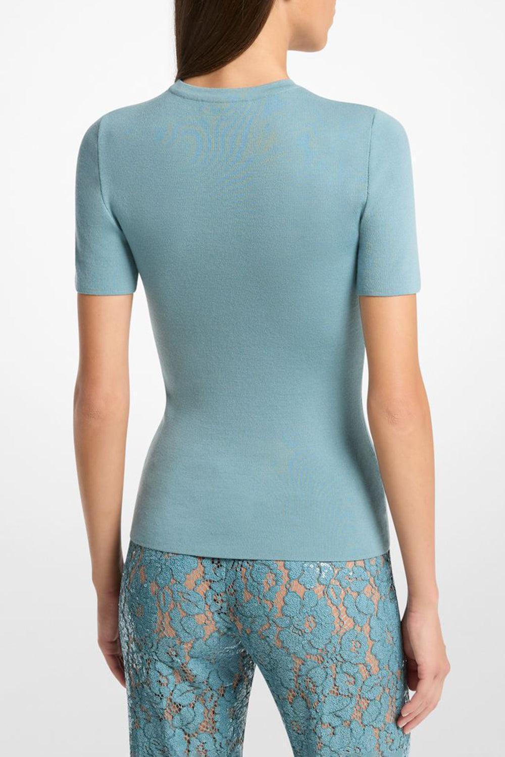 Crewneck Tee-SEAGLASS-XS-CLOTHINGTOPT-SHIRT-MICHAEL KORS COLLECTION