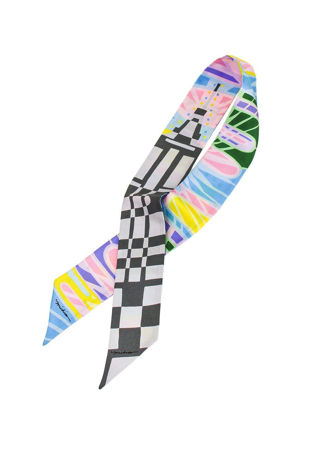 Michii Scarf - New York-BLUE-ACCESSORIESCARVES-MICHINO