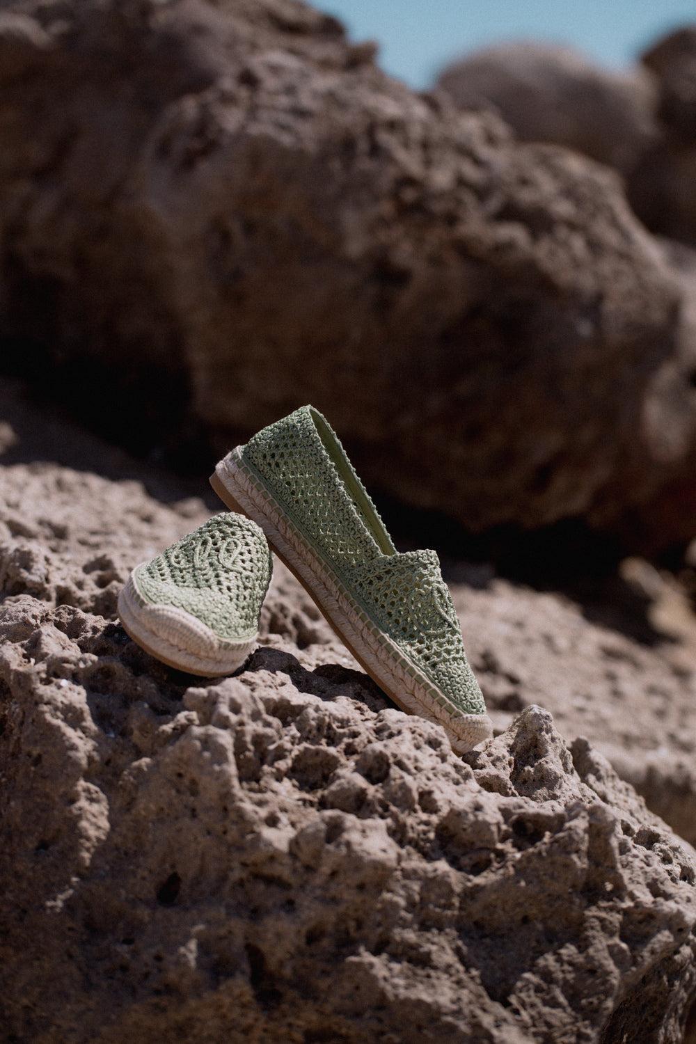 Isla Woven Shoe-MINT-37-SHOEFLAT SHOE-CHLOÉ