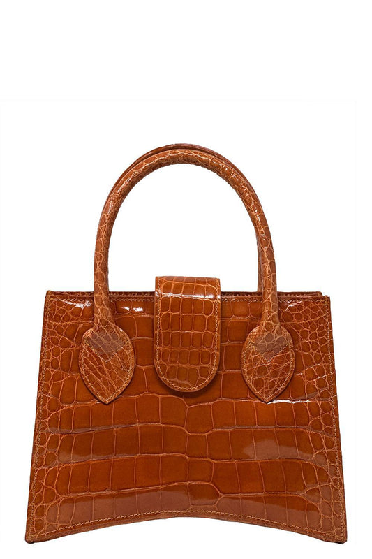 Demi Arco Bag - Orange-ORANGE-HANDBAGTOP HANDLE-ANGELA ALVAREZ