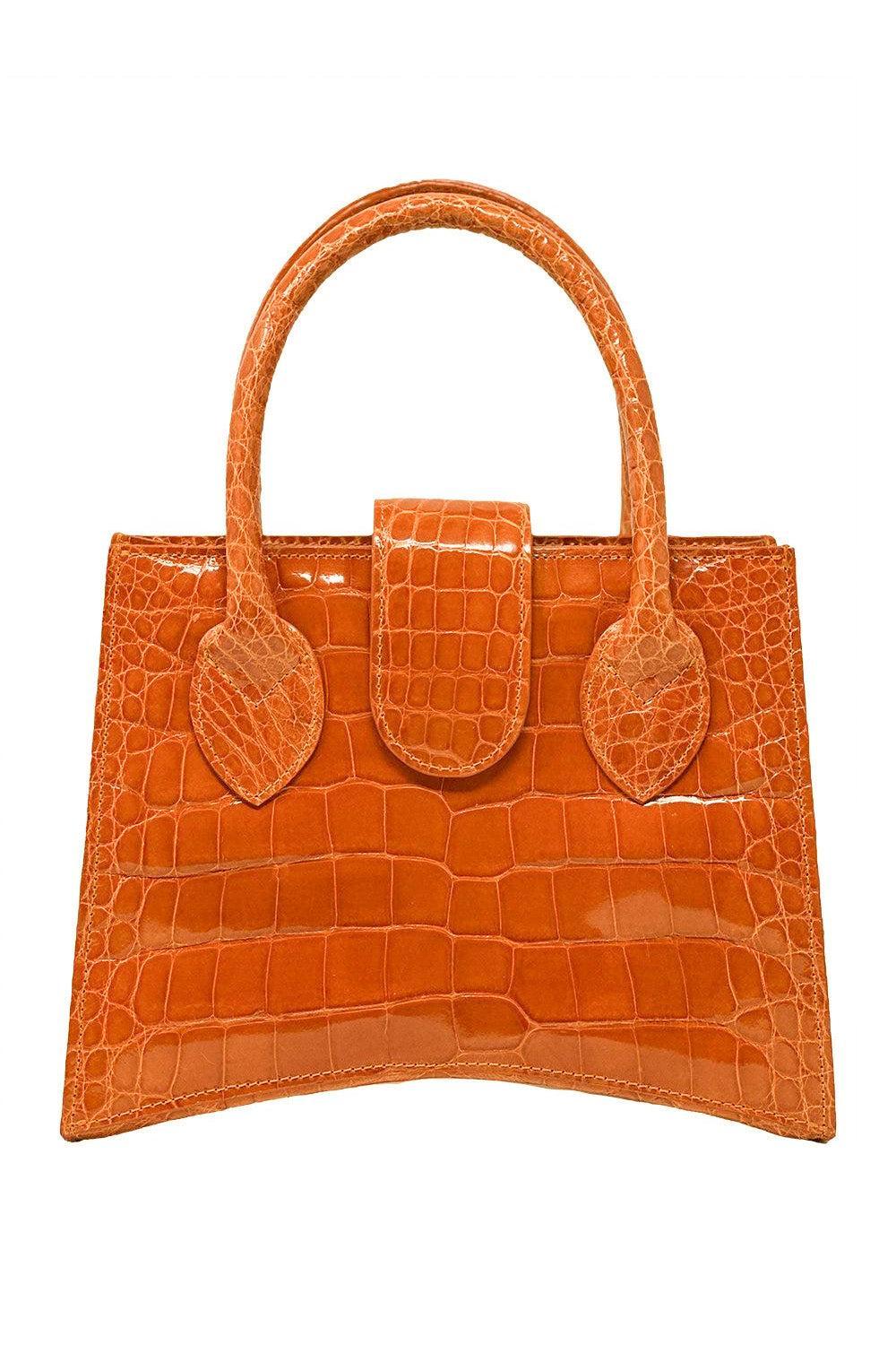 Demi Arco Bag - Orange-ORANGE-HANDBAGTOP HANDLE-ANGELA ALVAREZ