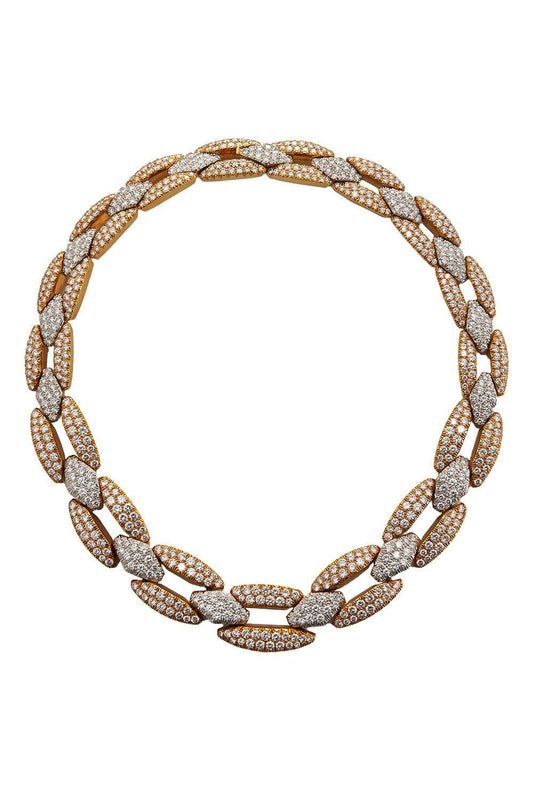 Diamond Chain Necklace-YELLOW GOLD-JEWELRYFINE JEWELNECKLACE O-DAVID WEBB