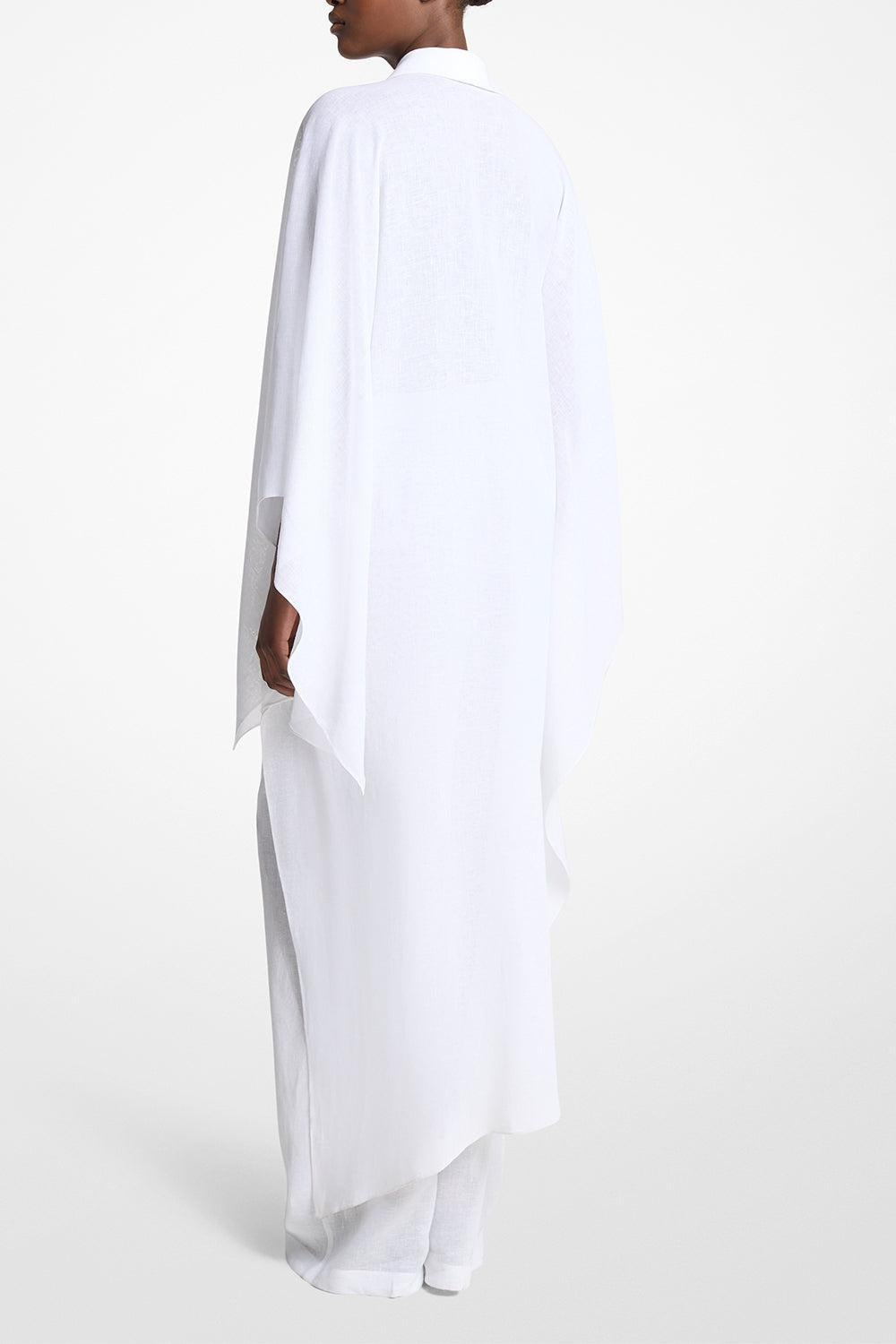 Asymmetric Caftan-WHITE-O/S-CLOTHINGDRESSCASUAL-MICHAEL KORS COLLECTION
