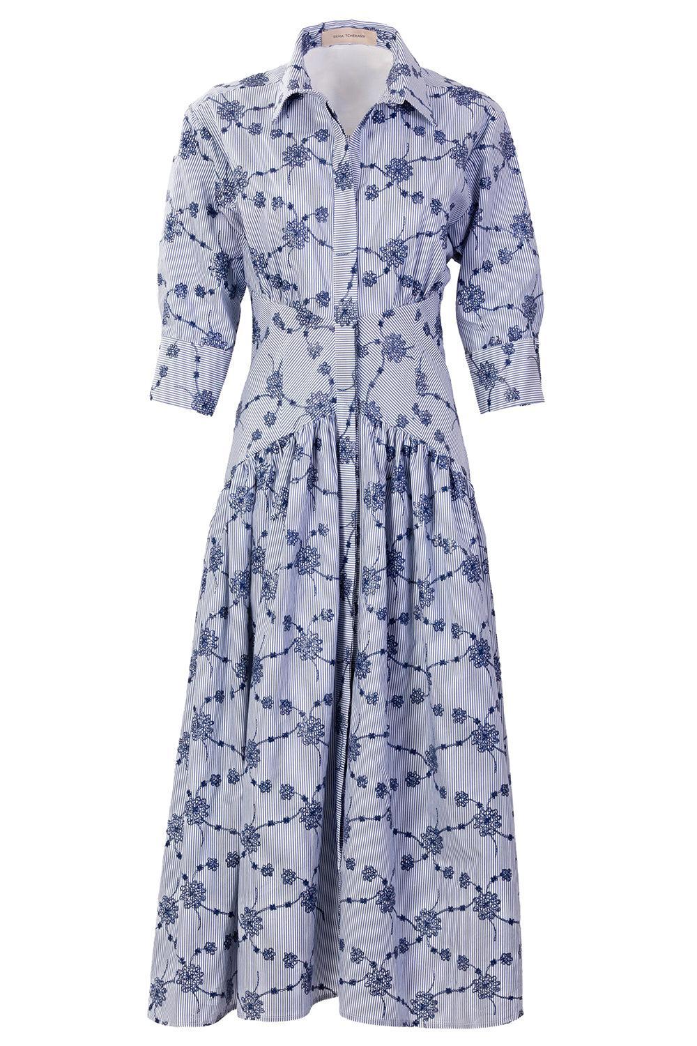 Indy Dress-BLUE-XS-CLOTHINGDRESSCASUAL-SILVIA TCHERASSI