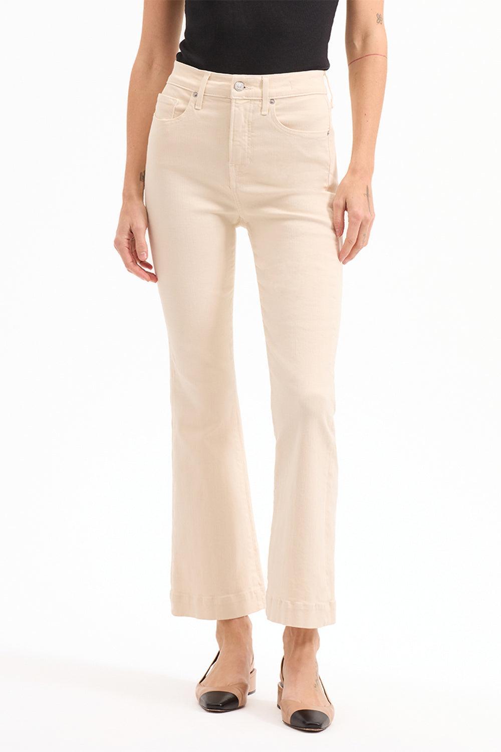 Carson High Rise Ankle Flare-ECRU-26-CLOTHINGPANTDENIM-VERONICA BEARD