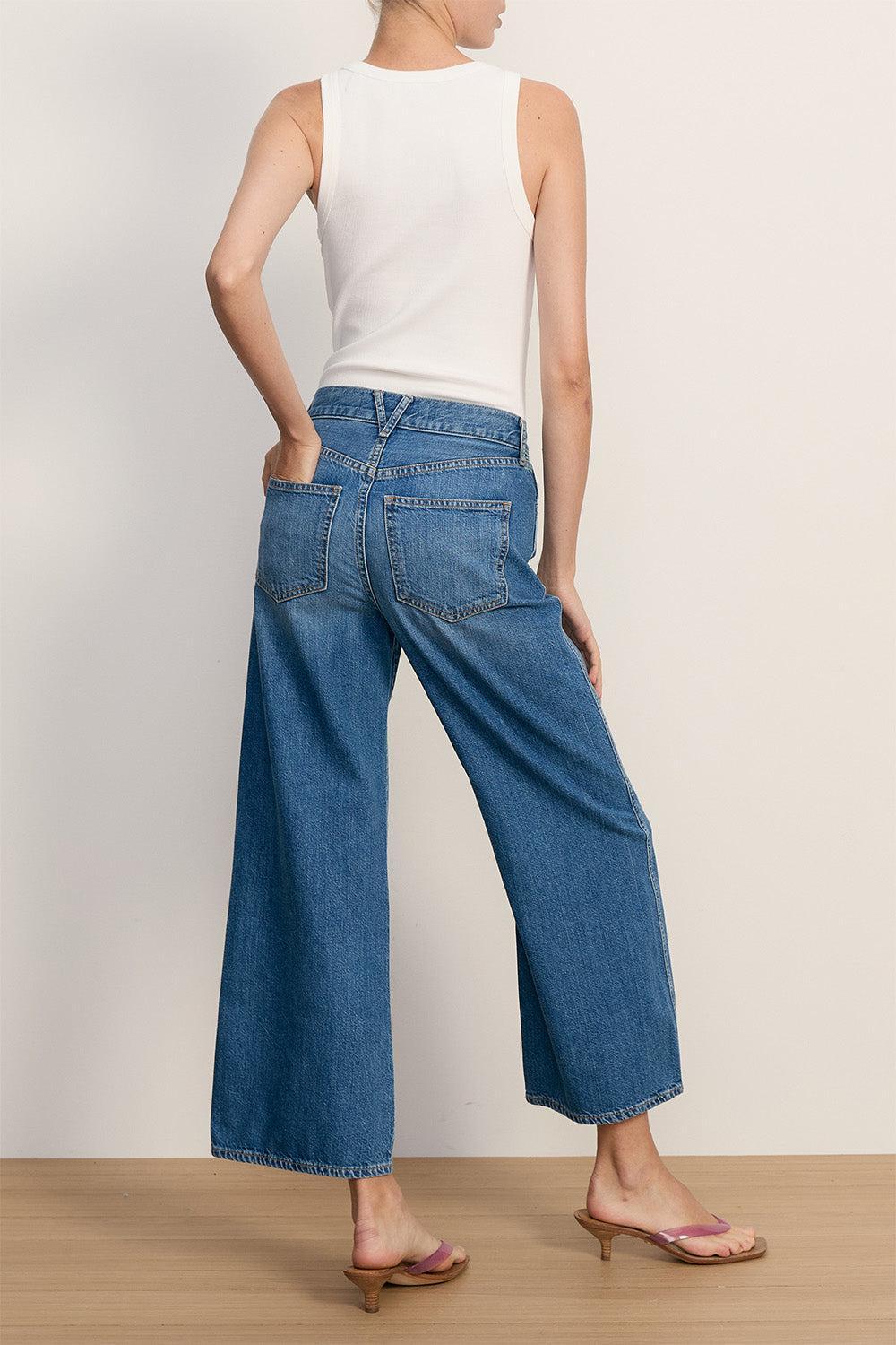 Taylor Pant - French Kiss-BLUE-26-CLOTHINGPANTWIDE LEG-VERONICA BEARD