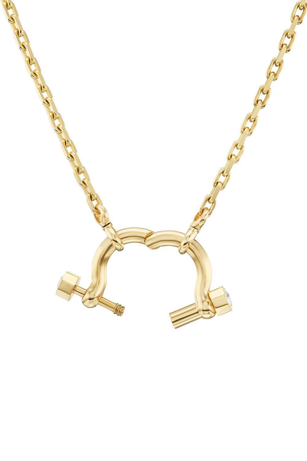 Diamond System Necklace-YELLOW GOLD-JEWELRYFINE JEWELNECKLACE O-UNIFORM OBJECT