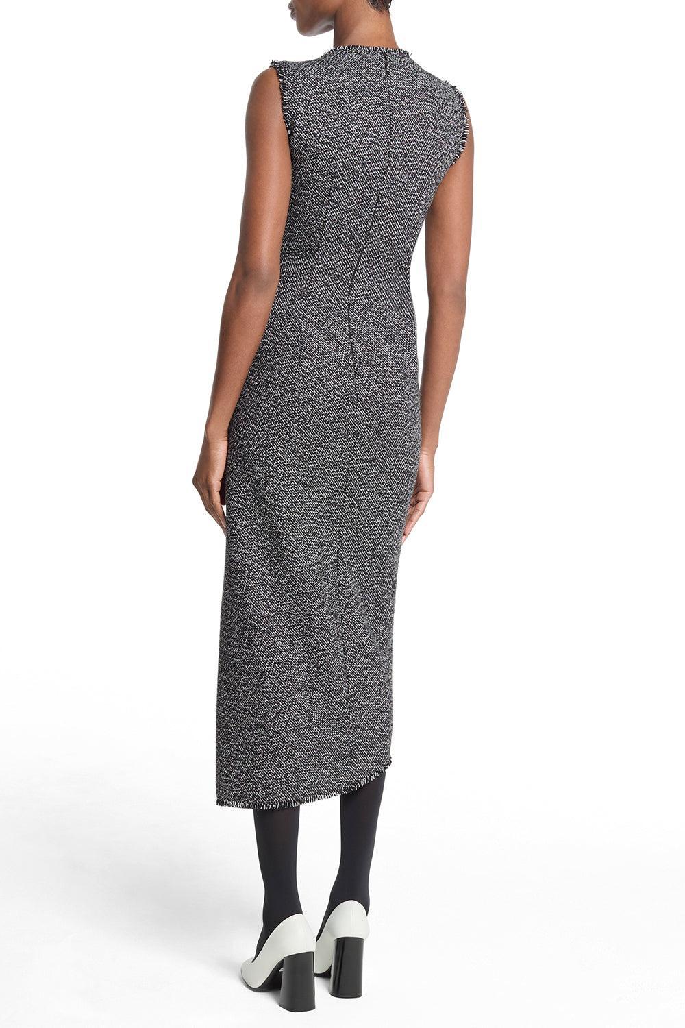 Frayed Ruched Sheath Dress-NOVELTY-2-CLOTHINGDRESSCOCKTAIL-MICHAEL KORS COLLECTION