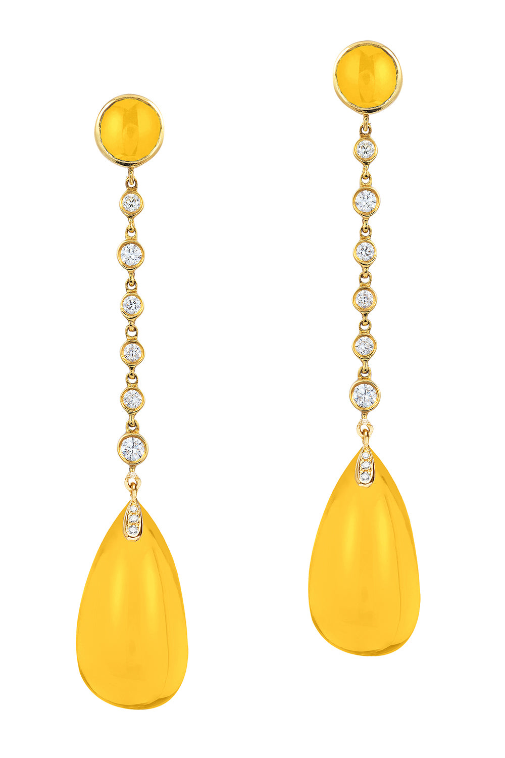 Citrine Cabochon Naughty Earrings
