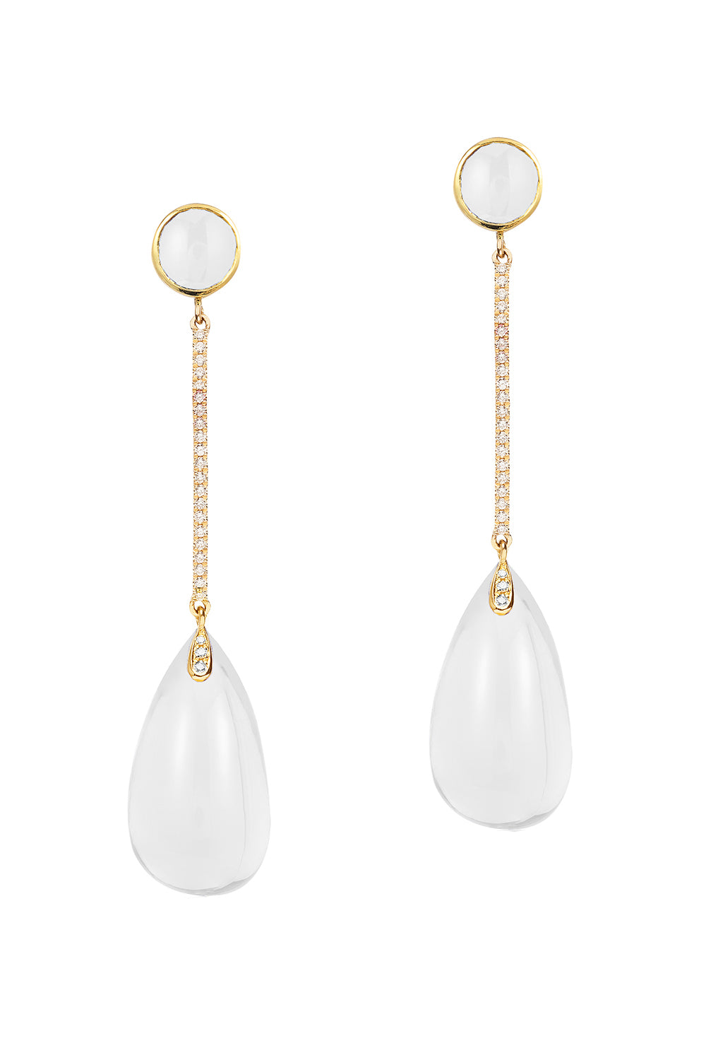 Moon Quartz Cushion Naughty Moon Quartz Earrings