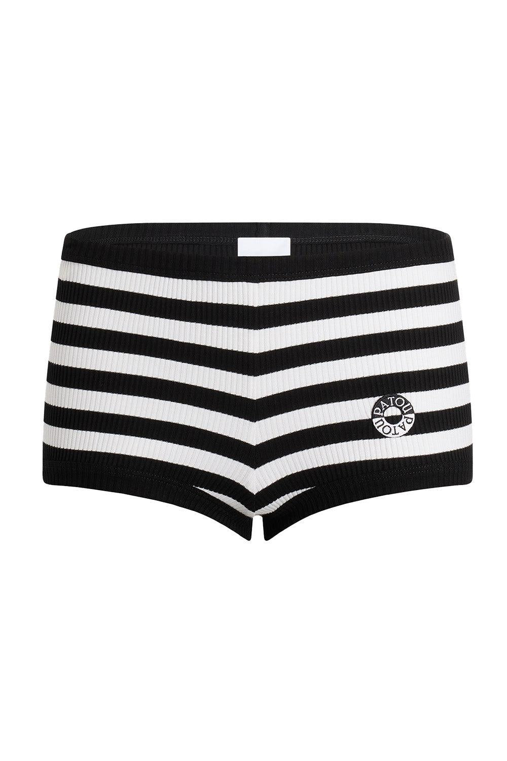Mini Stripe Shorts-STRIPE-XS-CLOTHINGPANTSHORT-PATOU