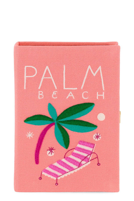 Palm Beach Book Clutch Bag-PINK-HANDBAGSHOULDER-OLYMPIA LE TAN