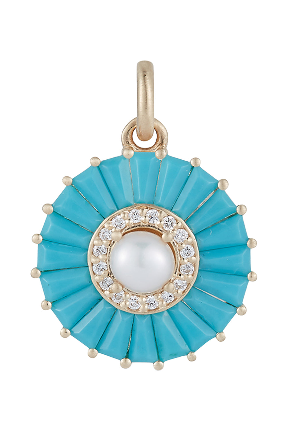 Pearl Diamond  Turquiose Emily Charm