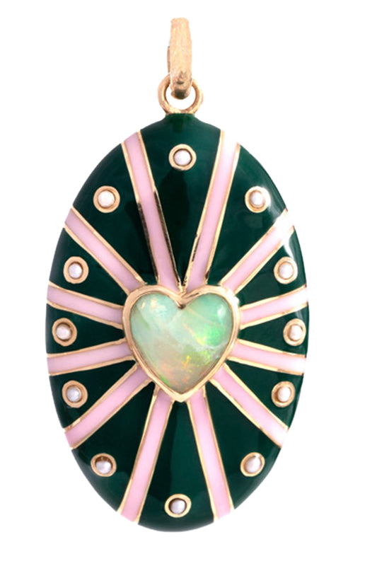 Opal Pearl Enamel Eleanor Charm