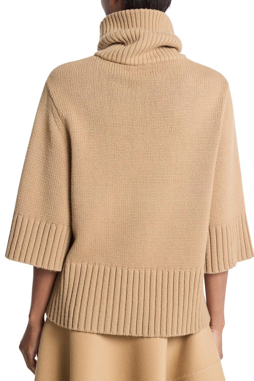 Funnel Neck Tee Pullover-BROWN-XS-CLOTHINGTOPSWEATER-MICHAEL KORS COLLECTION